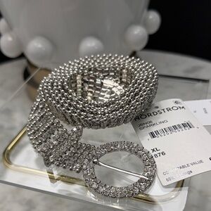 Nordstrom Sparkling Silver Belt